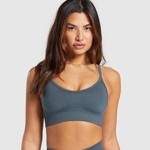 Gymshark Sweat Seamless Sports Bra 2.0 - Titanium Blue